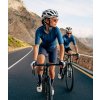 Dámský cyklo dres MERINO MARINA Peacock Blue Paví modrá