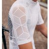 Pánský cyklo dres ATELIER YVONNE White Bílá s proužkem