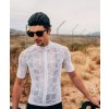 Pánský cyklo dres ATELIER YVONNE White Bílá s proužkem