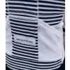 Pánský cyklo dres ATELIER YVONNE White Bílá s proužkem