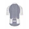 Pánský cyklo dres ATELIER YVONNE White Bílá s proužkem