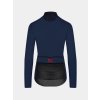 Dámský cyklo dres s dlouhým rukávem MERINO AUDAX IRMA Navy Námořní modrá