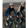 Dámský cyklo dres s dlouhým rukávem MERINO AUDAX IRMA Navy Námořní modrá