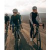Dámský cyklo dres s dlouhým rukávem MERINO AUDAX IRMA Navy Grey Námořní modrá s šedou