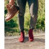 Cyklistické ponožky - Merino/Wool TEXTURED vínová s modrousocks arriere pays textured red 5[1]