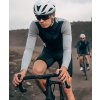 Pánský cyklo dres s dlouhým rukávem MERINO AUDAX IRMA Navy Grey Námořní modrá s šedou