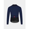 Pánský cyklo dres s dlouhým rukávem MERINO AUDAX IRMA Navy Námořní modrá