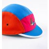 Cyklistická čepice - GRAVEL - modro-růžovo-oranžovácycling cap gravel orange 2 1[1]