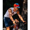 Cyklistická čepice GRAVEL CAP UNISEX modro růžovo oranžová