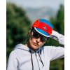Cyklistická čepice GRAVEL CAP UNISEX modro růžovo oranžová
