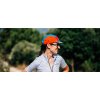 Cyklistická čepice - GRAVEL - modro-růžovo-oranžovácycling cap gravel orange 7 1[1]