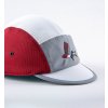 Cyklistická čepice GRAVEL CAP UNISEX bíle šedo vínová