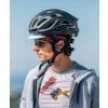 Cyklistická čepice GRAVEL CAP UNISEX bíle šedo vínová