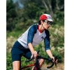 Cyklistická čepice GRAVEL SUMMER CAP UNISEX bíle šedo vínová