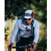 Cyklistická čepice GRAVEL CAP UNISEX bíle šedo vínová