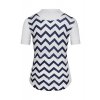 Dámský cyklo dres MICHELINE Zig Zag Navy Námořní modrá