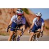 Dámský cyklo dres MICHELINE Zig Zag Navy Námořní modrá