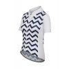 Dámský cyklo dres MICHELINE Zig Zag Navy Námořní modrá