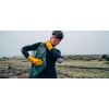 Cyklistické kožené rukavice podzim/jaro série GRAVEL Hořčice