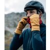Cyklistické kožené rukavice podzim/jaro série GRAVEL Hořčice