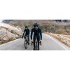Cyklistické kožené rukavice podzim/jaro série GRAVEL Hořčice