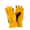Rukavice na kolo kožené - série GRAVEL - hořčicemen women gloves cycling leather yellow[1]