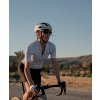 Dámský cyklo dres FRANCINE White Bílá s jemným proužkem