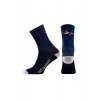 Cyklistické ponožky - GRAVEL létající ryba - námořní modrámen cycling socks flying fish navy 3[2]