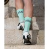 Cyklistické ponožky - COLOUR tyrkysovápastelgreen 6[1]