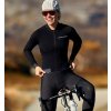 Dámský cyklo dres s dlouhým rukávem RACE DAPHNÉ Black Černá