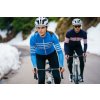 CAFÉ DU CYCLISTE - dámské cyklistické dresy - cyklodres s dlouhým rukávem Merino WOMEN'S CLAUDETTE modrá