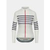 Dámský cyklo dres s dlouhým rukávem MERINO CLAUDETTE White bílá
