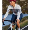 Dámský cyklo dres s dlouhým rukávem MERINO CLAUDETTE White bílá