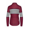 Dámský cyklo dres s dlouhým rukávem MERINO CLAUDETTE Red Červená