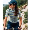 Dámský cyklo dres AUDAX MONA Parasol Blue Jaune Vert Slunečník