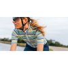Dámský cyklo dres AUDAX MONA Parasol Blue Jaune Vert Slunečník