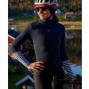 Dámský cyklo dres s dlouhým rukávem MERINO AUDAX ARLETTE Navy Námořní modrá