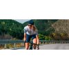 Dámský cyklo dres AUDAX MONA - bílá s modrým proužkemwomen cycling mona mesh classic 1[1]