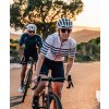 Dámský cyklo dres AUDAX MONA - bílá s modrým proužkemwomen cycling mona mesh classic 4[1]