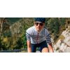 Dámský cyklo dres AUDAX MONA - bílá s modrým proužkemwomen cycling mona mesh classic 7[1]