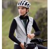 CAFÉ DU CYCLISTE - dámské cyklistické vesty - cyklovesta WOMEN'S MADELEINE šedá a bílá