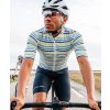 Pánský cyklo dres AUDAX MONA Parasol Blue Jaune Vert Slunečník