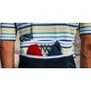 Pánský cyklo dres AUDAX MONA Parasol Blue Jaune Vert Slunečník