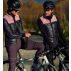 CAFÉ DU CYCLISTE - dámské cyklistické vesty - vesta Merino WOMEN'S ALBERTINE námořní modrá a růžová