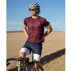 GRAVEL pánské cyklo kraťasy 2v1 MICKAELA Navy White Námořní modrá a bílá