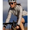 CAFÉ DU CYCLISTE - dámské cyklistické bundy - cyklistická větrovka na kolo WOMEN'S MADELEINE šedá a bílá