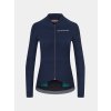 Dámský cyklo dres s dlouhým rukávem CORINNE Navy Námořnická modrá