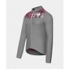 Pánský cyklo dres s dlouhým rukávem CLEMENCE Dark Grey Tmavě šedá