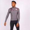 Pánský cyklo dres s dlouhým rukávem CLEMENCE Dark Grey Tmavě šedá