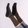 Zimní ponožky na kolo Merino PRIMALOFT Khaki Vojenská zelená